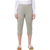 Ulla Popken, Donna, Taglie Forti, Leggings Capri, Nero, 36W x 32L
