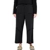 Ulla Popken Sweat-Culotte, Ziernähte, Elastikbund, Biobaumwolle Pantaloni, Nero, 40W x 32L Donna