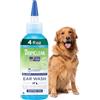 TropiClean Detergente Doppia Azione per le Orecchie degli Animali Domestici - Pulito & Asciutto - Riduce i Cattivi Odori & l'Umidità - Contro Cera & Detriti - 118 ml