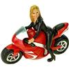 Kremers Schatzkiste Salvadanaio sexy moto girl 21 cm poly colorato salvadanaio b