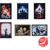 Bandai RARE Fullmetal Alchemist Kuji 2024 Set Asciugamani Poster 6 pz Made in JAPAN
