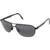 Maui Jim Castles 728-2M | Occhiali da Sole Graduati o Non Graduati | Prova Online | Unisex | Metallo | Pilot | Nero | Adrialenti