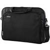 Nilox, Notebag 15.6 Essential 2.0, Borsa a Tracolla Porta PC, per PC con Dimensioni da 15,4'' a 16'', con Interni Trapuntati e Due Scomparti Interni, Nero