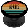 First Name Apparel for Men Named Bud Bud Limited Edition Vintage Retro Tramonto Grafica Uomo PopSockets PopGrip Adesivo
