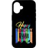 Birthday Celebration Apparel for Ryan Custodia per iPhone 16 Buon compleanno Ryan colorato festa di compleanno uomini donne