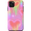 generic Custodia per iPhone 11 Pro Max Y2K Lovecore Grafica pastello cuori