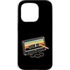 Cassette Music Nostalgia Gifts Custodia per iPhone 15 Pro Retro Cassette Tape Pencil anni Ottanta Musica Nostalgia
