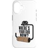 Potty Humor Club Custodia per iPhone 16 Where's Your God Now Empty Toilet Paper Funny Meme