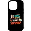 Retro VHS Nostalgia Gifts Custodia per iPhone 14 Pro Be Kind and Rewind - Cassetta VHS retrò anni '80 e '90, nostalgia