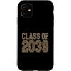 Kindie Collegiate Varsity Style Ts Custodia per iPhone 11 Classe di 2039 Leopard Varsity scuola materna per bambini