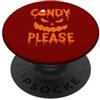Candy Night Club Candy Please Funny Halloween Jack O Lantern Zucca spaventosa PopSockets PopGrip Adesivo