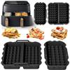 YFKJEU Accessori Cialde ad Aria per Philips Dual Basket Air Fryer 9L(3L/6L), 2 Pezzi Riutilizzabile Stampo per Cialde Silicone Friggitrice ad Aria per Philips NA350/00