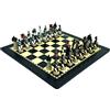 Italfama Napoleone Vs Russia Set Scacchi in Latta con Scacchiera Ebano 40x40cm