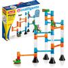 Quercetti 45-Piece Transparent Marble Run - Marble Run Construction Toy
