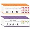 Xgdsnly 16 Pieces Schede Linea Dei Numeri Cancellabile Schede Addizione Sottrazione Impermeabile Flashcard di Addizione per Casa