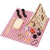 DOPENSPI 18 accessori per gnomi, accessori per casa delle bambole, set da campeggio, gnomo in miniatura, con falò, tavolo, tenda, pane, scarpe, decorazione per porta gnomo