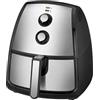Avilia Friggitrice ad Aria 1500W di 3,5L in Acciaio Inox con Termostato Regolabile da 80° a 200° - Ideale per Cuocere le tue Pietanze in Modo Sano, Veloce e Senza Olio - Ottima per Ogni Cottura
