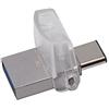 Kingston DataTraveler microDuo 3C DTDUO3C/64GB USB 3.0/3.1 Type-A e Type-C,Argento