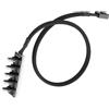 Ejoyous Hub ventola PWM, cavo adattatore hub splitter a 5 vie per PC Hub ventola PWM a 4 pin da 1 femmina a 5 maschi