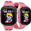 Luzglo ANYSCENES1-Azzurro Smartwatch bambini 4G, Videocall HD, Dynamic Island, GPS triplo, Recinto elettronico, Modalità classe, IPX7