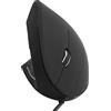 Lazmin112 Mouse per Mancini, Cablato Mouse per Mano Sinistra Verticale Ergonomico 800/1200/1600 DPI USB Sensibile All'ottica e Silenzioso Mouse per Computer da Ufficio per 8 / 10(Cablata)