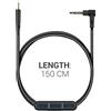 kwmobile cavo per cuffie per Bose QuietComfort 35 / 35II / 25 / QC25 / QC35 II / QC35 / On-Ear 2 / OE2 / OE2i / SoundTrue - cavo di ricambio 150 cm