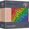 TREFL Wood Craft Origin Puzzle Farfalle Arcobaleno 501 pezzi
