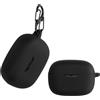 kwmobile Custodia protettiva kwmobile per JBL Wave Beam / Beam 2 / Wave 200TWS - Custodia in TPU e silicone per custodia di ricarica delle cuffie - Custodia antiurto con moschettone -