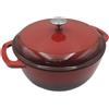 Amazon Basics: Pentola arrosto rotonda in ghisa smaltata