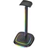 THE G-LAB Gaming headset stand - The G-Lab - K-STAND-NEON RGB - USB/USB-C HUB - Wired - RGB lighting - Black