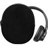 kwmobile Custodia kwmobile compatibile con le cuffie Soundcore Q20i - Custodia per cuffie realizzata in cordura resistente e tessuto neoprene - Colore: nero