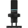 Nikcorp Microfono a condensatore, cablato, professionale, nero, lunghezza cavo 300 cm