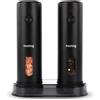 Huslog Macinino elettrico per spezie Huslog, capacità 110 ml, colore nero