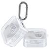 kwmobile Custodia protettiva kwmobile per Nothing Ear (3) 2025 - Custodia in TPU e silicone per la custodia di ricarica delle cuffie - Custodia antiurto con moschettone - Trasparente