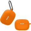 kwmobile Custodia protettiva kwmobile per JBL Wave Beam / Beam 2 / Wave 200TWS - Custodia in TPU e silicone per custodia di ricarica delle cuffie - Custodia antiurto con moschettone -