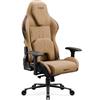 Diablo Chairs Sedia da gaming Diablo X.One Prime Gaming, sedia da ufficio/scrivania con funzione di raffreddamento, taglia standard, colore marrone cammello