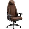 Diablo Chairs Sedia da gaming Diablo X.Eye Prime con funzione di raffreddamento, sedia da ufficio/scrivania, portata massima 140 kg, dimensioni standard, colore marrone cannella