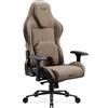 Diablo Chairs Sedia da gaming Diablo X.One Prime Gaming, sedia da ufficio/scrivania con funzione di raffreddamento, taglia standard, colore grigio elefante