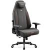 Diablo Chairs Sedia da gaming Diablo X.Eye Prime con funzione di raffreddamento, sedia da ufficio/scrivania, portata massima 140 kg, dimensioni standard, colore grigio pietra