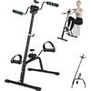 StarTech Mini cyclette da scrivania - Pedaliere portatile - Allenamento delicato per le articolazioni - Supporti per i piedi antiscivolo - Altezza regolabile da 80 a 100 cm - Ideale per casa e ufficio - Colore: nero