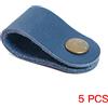StarTech Organizzatori per cavi - Modello PC001 - Set da 5 pezzi - Materiale: pelle - Ideali per cavi di cuffie e USB - Portatili - Colore: blu
