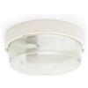 Velamp BIGBOB: Applique tonda 22cm in plastica + vetro E27 max 60W - Bianco