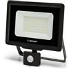 Velamp PADLIGHT5, proiettore LED SMD 50W IP44, nero 4000K. Con IR