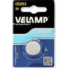 Velamp Pila bottone al litio CR2032, 3V 210mAh