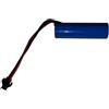Velamp Batteria al litio ricaricabile 18650 3,7V 2200mAh. Con connettore.