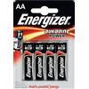 ENERGIZER blister di 4 pile alcaline POWER LR6 (AA)