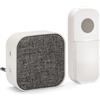Velamp TAYLOR AC: Campanello senza fili con spina, 150m, 36 melodie. Bianco