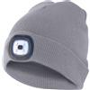 Velamp LIGHTHOUSE: capellino con luce frontale LED ricaricabile. Grigio chiaro