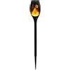Velamp OLYMPIA: lampada a ricarica solare LED effetto fiamma, 51 cm