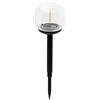 Velamp Picchetto solare LED filament, diametro 10cm. Nero